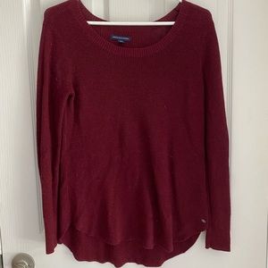 American Eagle women’s long sleeve sweater - dark red - Size M